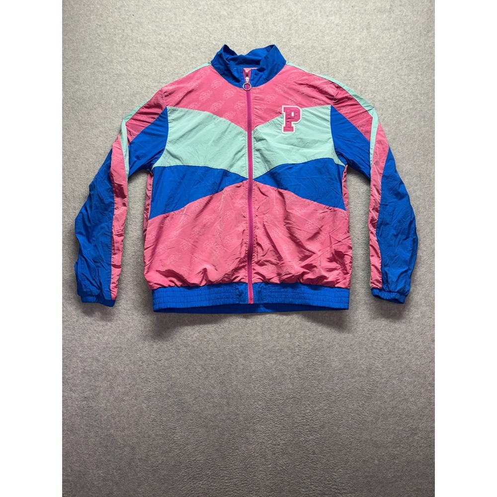 Pink Dolphin Colorblock Windbreaker Jacket Pink Blue Mint XXL Streetwear